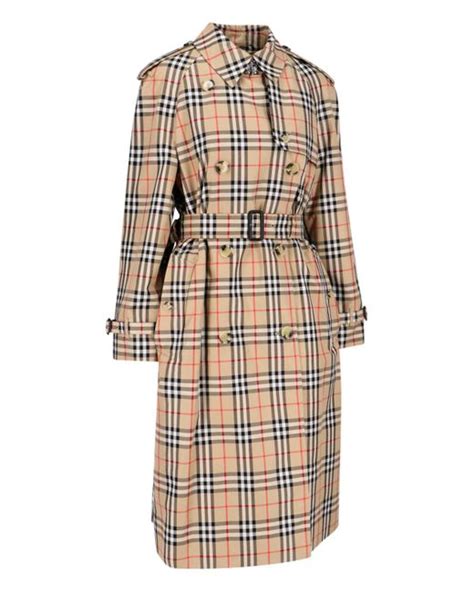 burberry jas dames lang|Burberry check trench coat.